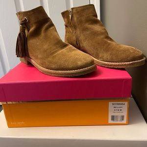 Kate Spade suede booties 6.5